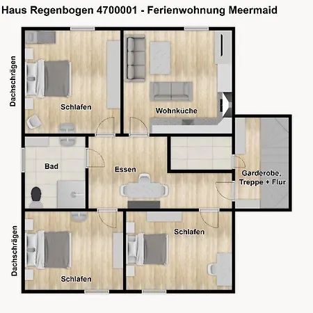 Haus Regenbogen Meermaid * Borkum